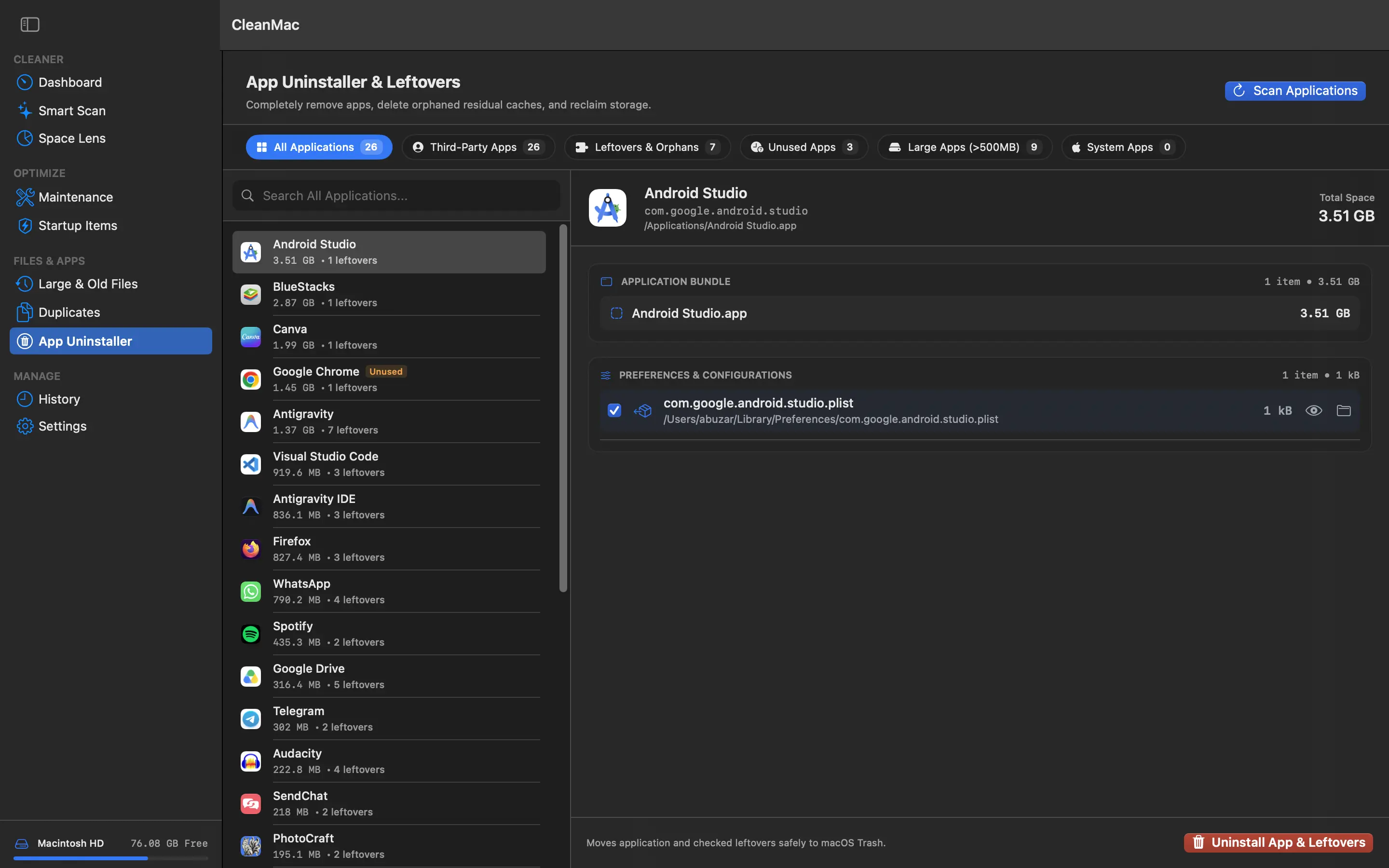 CleanMac screenshot 3